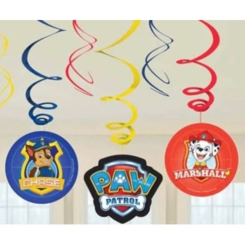 Amscan swirl-slingers Paw Patrol Heroes45/60 cm 6 pièces