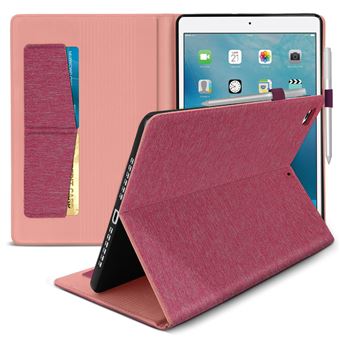 Etui Apple iPad Air 2 (iPad 6) (Wifi/4G/LTE) Smartcover pliable rose Cuir  Style avec stand - Housse coque de protection nouvel Apple iPad Air 6 rose
