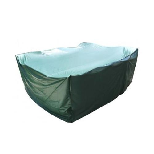 Housse de protection rectangle table et salon de jardin 270 x 180 x 90 cm PVC haute résistance fermeture élastique