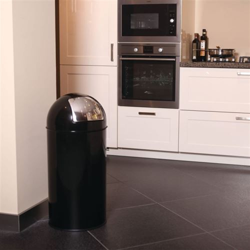 Pattumiera Con Coperchio A Pressione 40 L Nera Eko