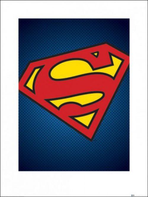Superman Poster Reproduction - Superman Symbol, DC Comics (80x60 cm)