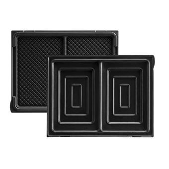 jeu de plaques croque-monsieur (tarti'gaufres) pour gaufrier lagrange - 1