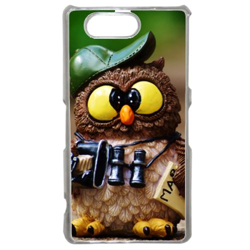 Coque Chouette Compatible Sony Xperia Z3 Transparent