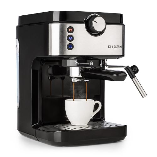 Klarstein BellaVita Espresso Cafetière expresso réservoir 900 ml - pression 20 bar - 1575W - argent