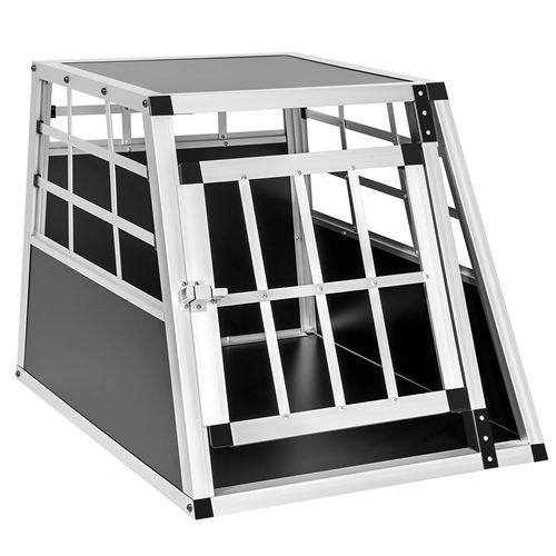 Comparer les prix de TecTake Cage de transport pour chien simple dos droit - 54 x 69 x 50 cm