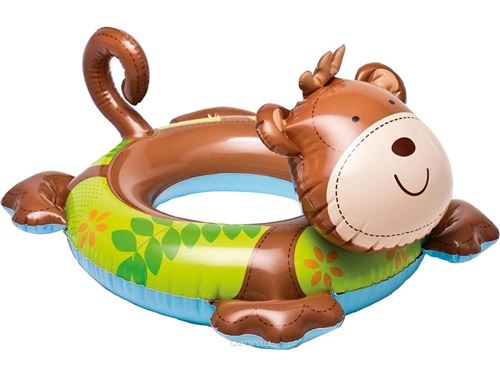 1 Bouee Animal Gonflable Pour Enfant Grenouille Singe Lion