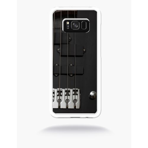 Coque Guitare 1 Compatible Samsung S8 Bord Transparent
