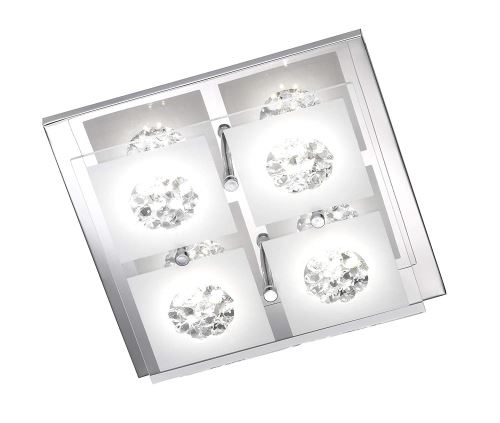 Wofi 9272.04.01.0000 Reims Suspension Chrome 4 x LED 3 W 8 cm [Classe énergétique A]