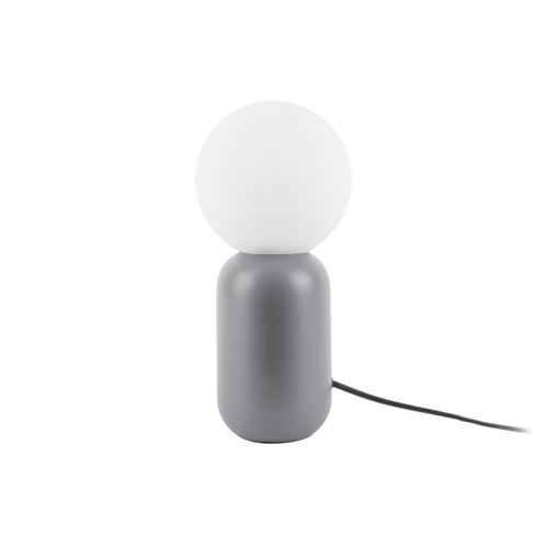 Leitmotiv - Lampe à poser design boule Gala - H. 32 cm - Gris - Gala
