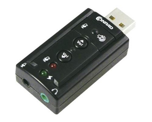 Carte son, externe 7.1 renkforce port casque extérieur, régulateur de volume externe rf-4826313