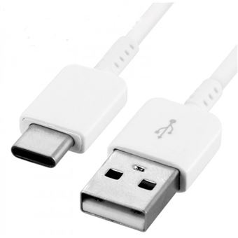 Cable USB- Type C Chargeur Blanc pour Samsung Galaxy A8 / S9 / S9Plus Blanc  Little Boutik® - Câbles USB - Achat & prix