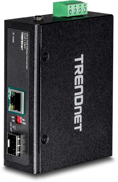 Trendnet ti-uf11sfp interne 1000mbit s noir convertisseur de support réseau