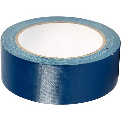 Creotime ruban de toile 25 mètres x 38 mm bleu