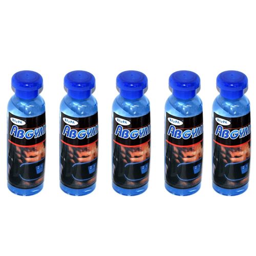 lot de 5 gels conducteurs abgymnic (5 x100ml) pour ceinture abdominale, amincissante, electrostimulation sport fitness