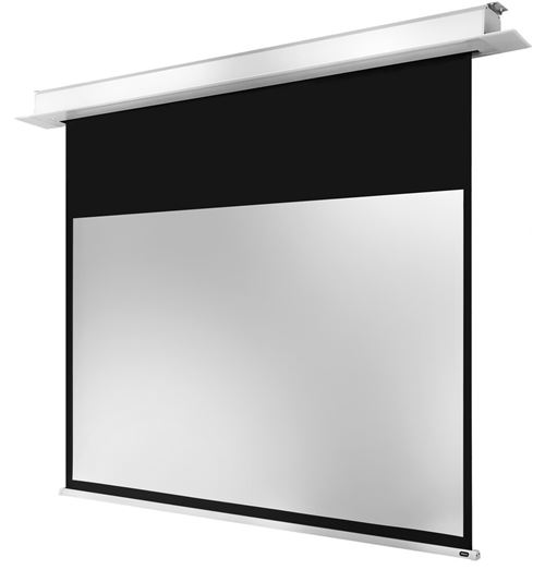 celexon - 1000000876 - Ecran Home-cinéma et présentations encastrable au plafond Motorisé PRO Plus - 180x101 cm - 16:9 - Gain 1,2 - Noir,Blanc