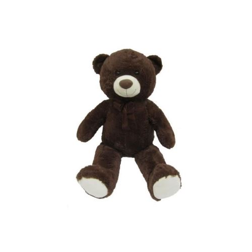 Peluche Ours - 100 cm - brun foncé