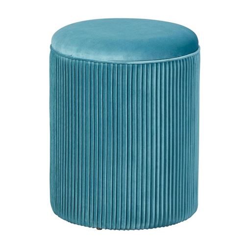 Pouf salim - 35 x 35 x 44 cm - Bleu