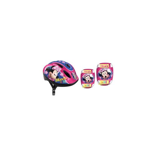 DISNEY MINNIE Combo casque + genouilleres + coudieres