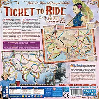 Jeu de stratégie Asmodee Aventuriers du Rail Asie