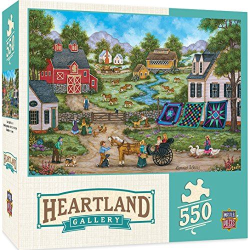 MasterPieces Heartland Roadside Gossip 550 Piece Jigsaw Puzzle by Bonnie White