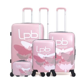 489 01 Sur Set De 4 Valises Lpb Maria C Rose En Abs Pc Set De