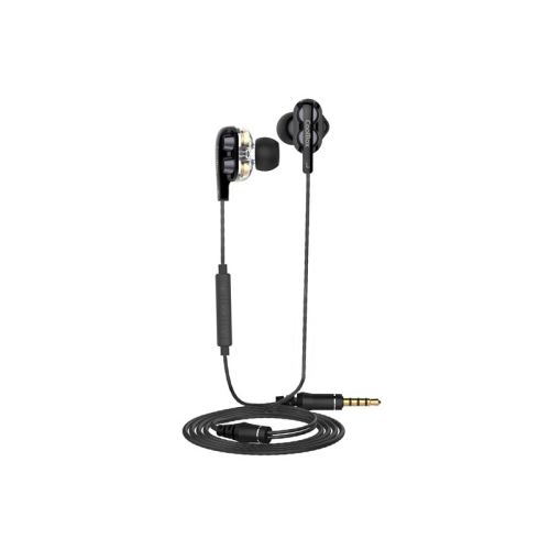 Casques avec Microphone CoolBox COO-AUR-S04DD Noir