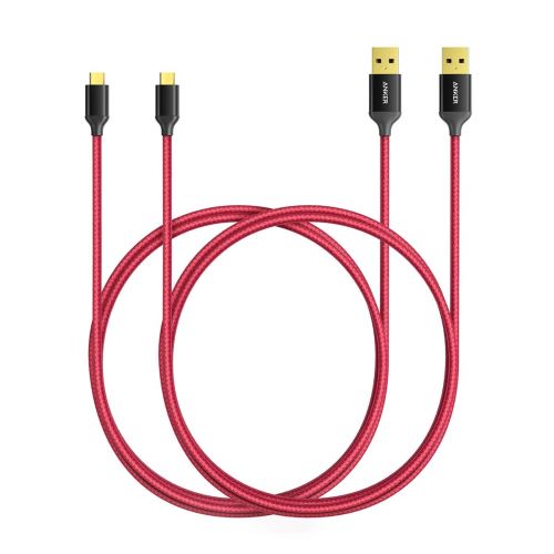 Lot de 2 câbles USB / Micro USB de 90 cm en Nylon Tressé Anti-emmêlement