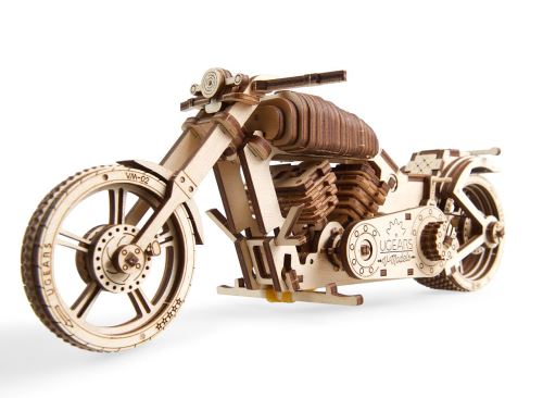 Ugears 751 Moto DIY Technique Véhicule de Projet VTT Bike VM-02 avec Moteur en Caoutchouc Modèle en