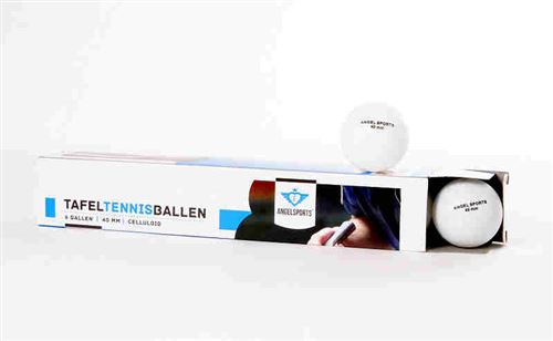 Balles de tennis de table 6 pièces en boite 40mm