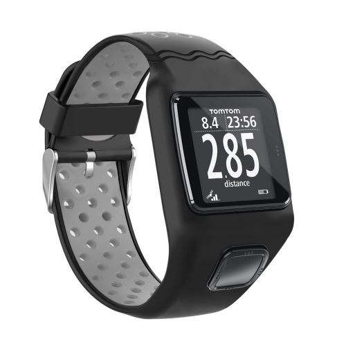 10€ sur Bracelet en silicone deux tons pour Garmin Forerunner 220/230/235/620/630/F735XT  - Gris/Noir - Montre connectée - Achat & prix