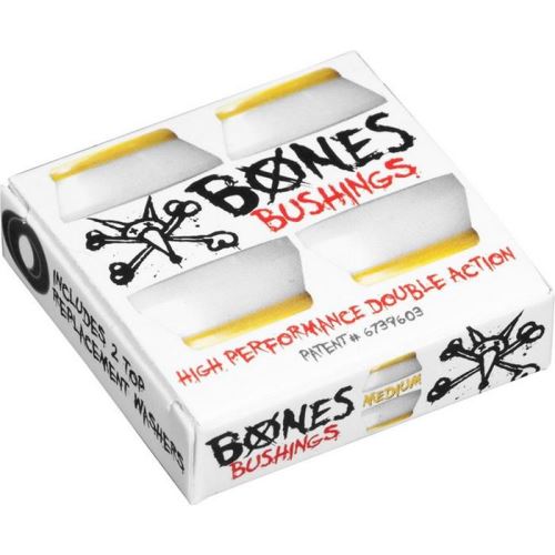Bushing Skateboard BONES Bushings Jeu De 4 Gommes Medium White
