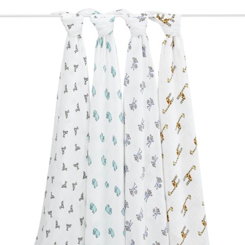 Lot de 4 maxi langes jungle jam - aden + anais