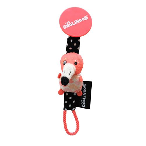 Attache tétine Flamingos le Flamant Rose Les Déglingos