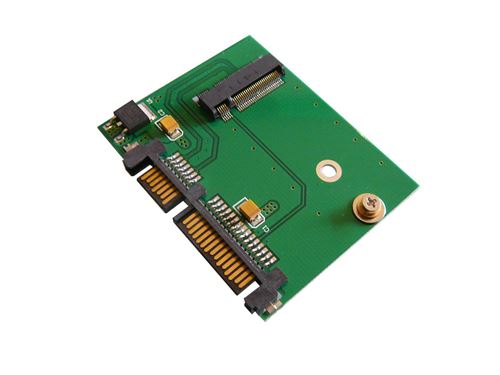 Adaptateur M.2 (M2 NGFF B+M Key) vers SATA 3.0 Format COURT Half Slim