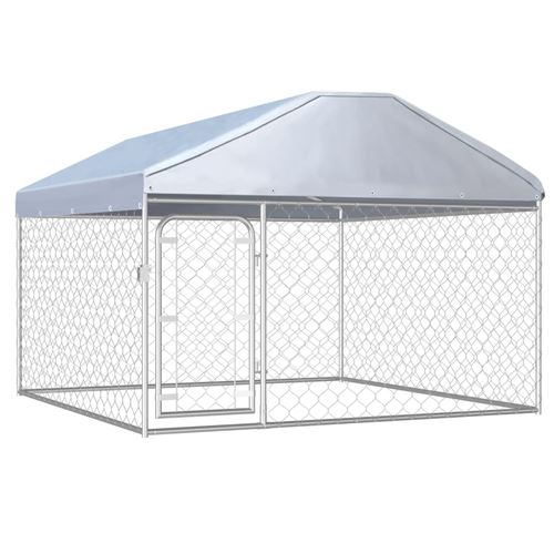 vidaXL Chenil extérieur avec toit pour chiens 200 x 200 x 135 cm