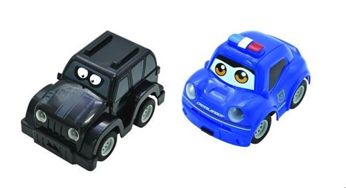 Crosslander Twin – Set De Voiture De Policier Et De Voleur