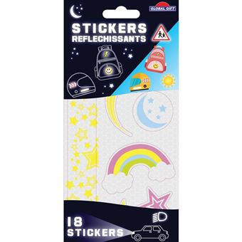 18 stickers rétro-réfléchissants - Étoiles - Résistants et imperméables -  Accessoire running - Achat & prix