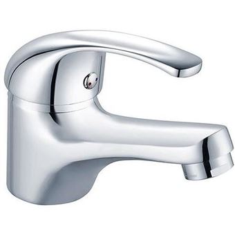 Mitigeur lavabo Cardiff chromé - Cartouche céramique Ø 40 mm - Aérateur réducteur débit - Bec fixe - 1