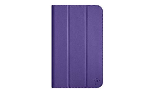 Belkin Tri-Fold Cover with Stand - Étui à rabat pour tablette - violet - pour Samsung Galaxy Tab S (8.4 )
