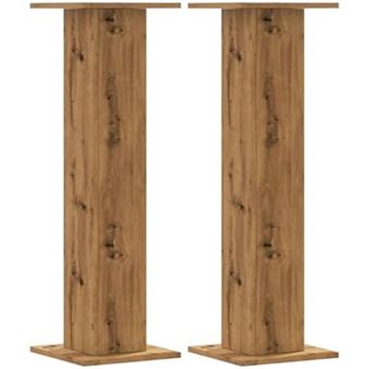 Supports de Haut-parleurs - VIDAXL - Chêne Artisanal - 2 pcs - Bois d'ingénierie - 95 cm - 1