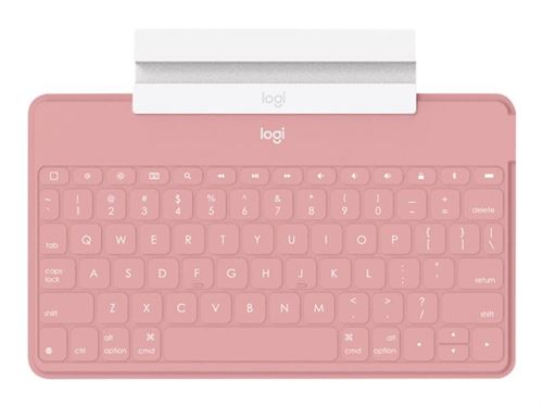 Logitech Keys-To-Go - Clavier - Bluetooth - QWERTY - Néerlandais/Anglais - rose blush - pour Apple iPad/iPhone/TV