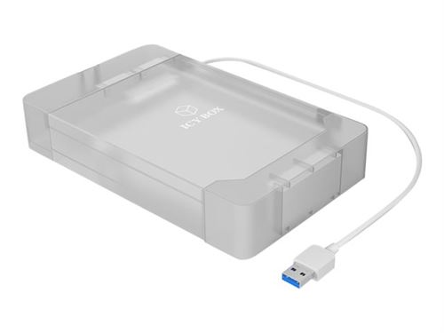 ICY BOX IB-AC705-6G - Storage enclosure met gegevensindicator, indicator elektriciteit, EasySwap Mechanism - 2,5 / 3,5 gedeeld - SATA 6Gb/s - USB 3.0 - wit