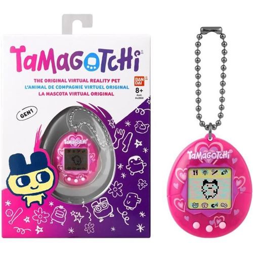 Tamagotchi - Tamagotchi Original - Lots Of Love - Animal Électronique Virtuel avec Écran Couleur, 3 Boutons et Jeux