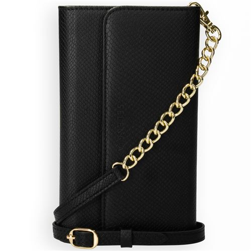 Coque Samsung Galaxy A72 Slang Clutch amovible Tierra Selencia Cuir artificiel Noir