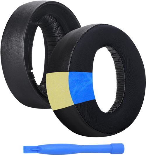 Remplacement Coussinets d'oreille pour Sony Playstation 5 3D Pulse Wireless PS5 Casque Gel Réfrigérant Coussinet NOIR