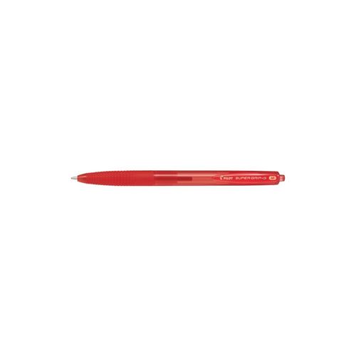 Pilot Rouge Super Grip G Stylo À Bille Rétractable Avec Clip Moyen