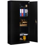 Armoire métallique 80 cm 5 niveaux noire