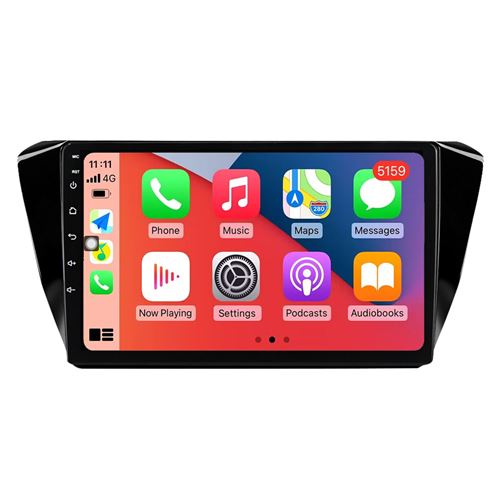 Autoradio Multimédia RoverOne CarPlay Android Auto DSP GPS pour Skoda Superb 2016-2019