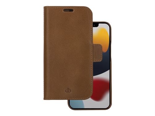 dbramante1928 Lynge - Étui à rabat pour téléphone portable - cuir pleine fleur - brun clair - pour Apple iPhone 13