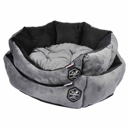 Comparer les prix de Lot de 2 Coussins Chien & Chat Patchy 60cm Gris